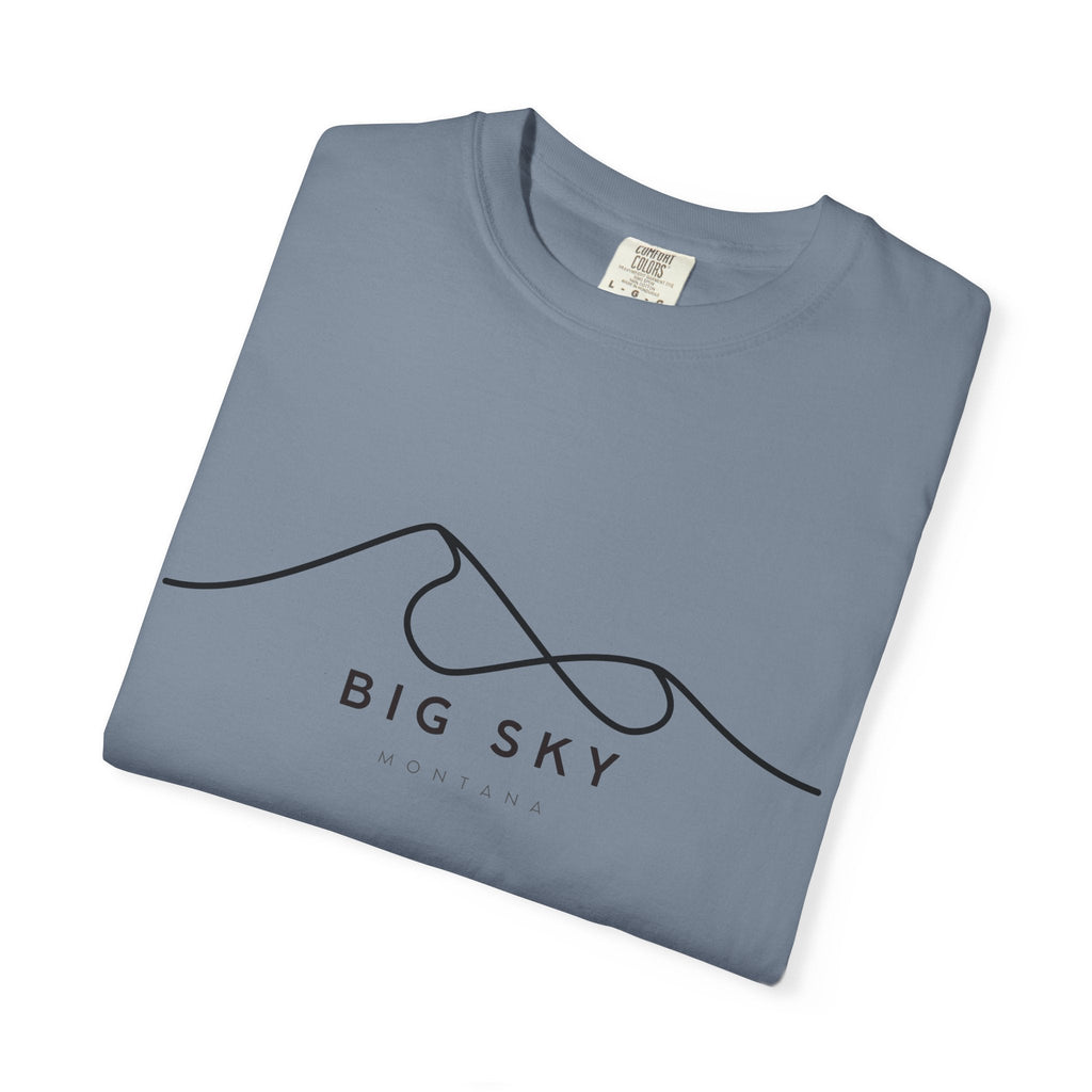 Big Sky Chill Vibes Tee - Unisex Garment-Dyed T-shirt for Autumn Lovers, Casual Wear, Gifts for Him/Her