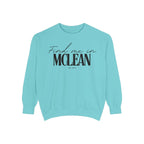 McLean Cozy Sweatshirt, Unisex Garment-Dyed Crew, Casual Wear, Gift for Friends, Fall Fashion, Lounge Style