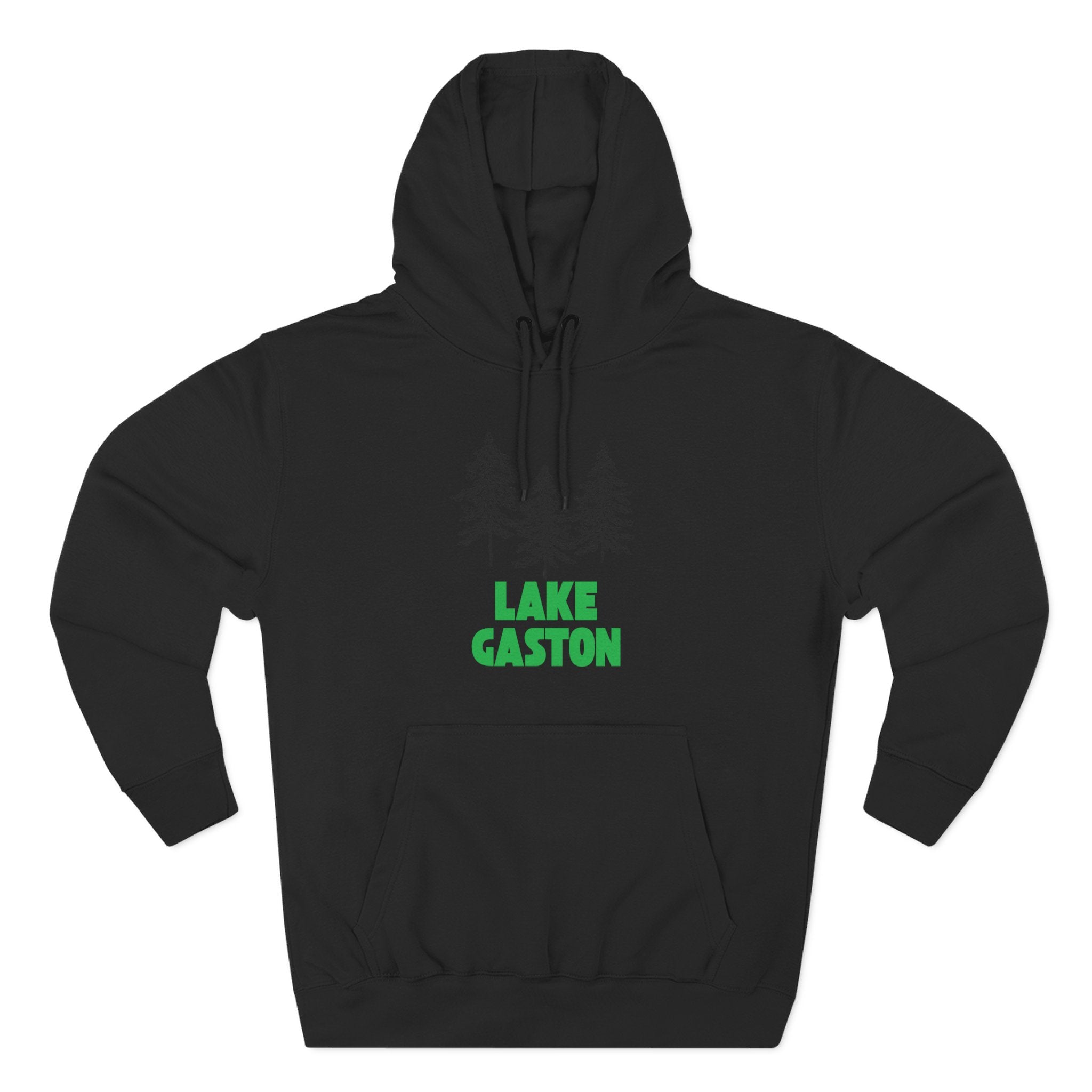 Lake Gaston Fleece Hoodie, Cozy Sweatshirt, Outdoor Adventure Wear, Unique Gift for Lake Lovers, Perfect for Fall and Winter