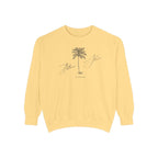 Belleair Shore Chill Vibes Sweatshirt - Unisex Garment-Dyed Style, Perfect for Lounging