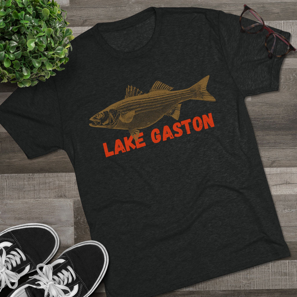 Lake Gaston Fishing Tee, Unisex Crew Neck Shirt, Summer Lake Apparel, Gift for Fishermen, Outdoor Adventure T-Shirt, Lake House Style