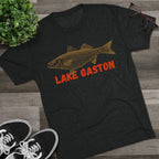 Lake Gaston Fishing Tee, Unisex Crew Neck Shirt, Summer Lake Apparel, Gift for Fishermen, Outdoor Adventure T-Shirt, Lake House Style