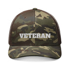 Camouflage Veteran Trucker Hat, Embroidered Military Cap, Gift for Veterans, Outdoor Sports Hat, Camouflage Baseball Cap, Dad Hat
