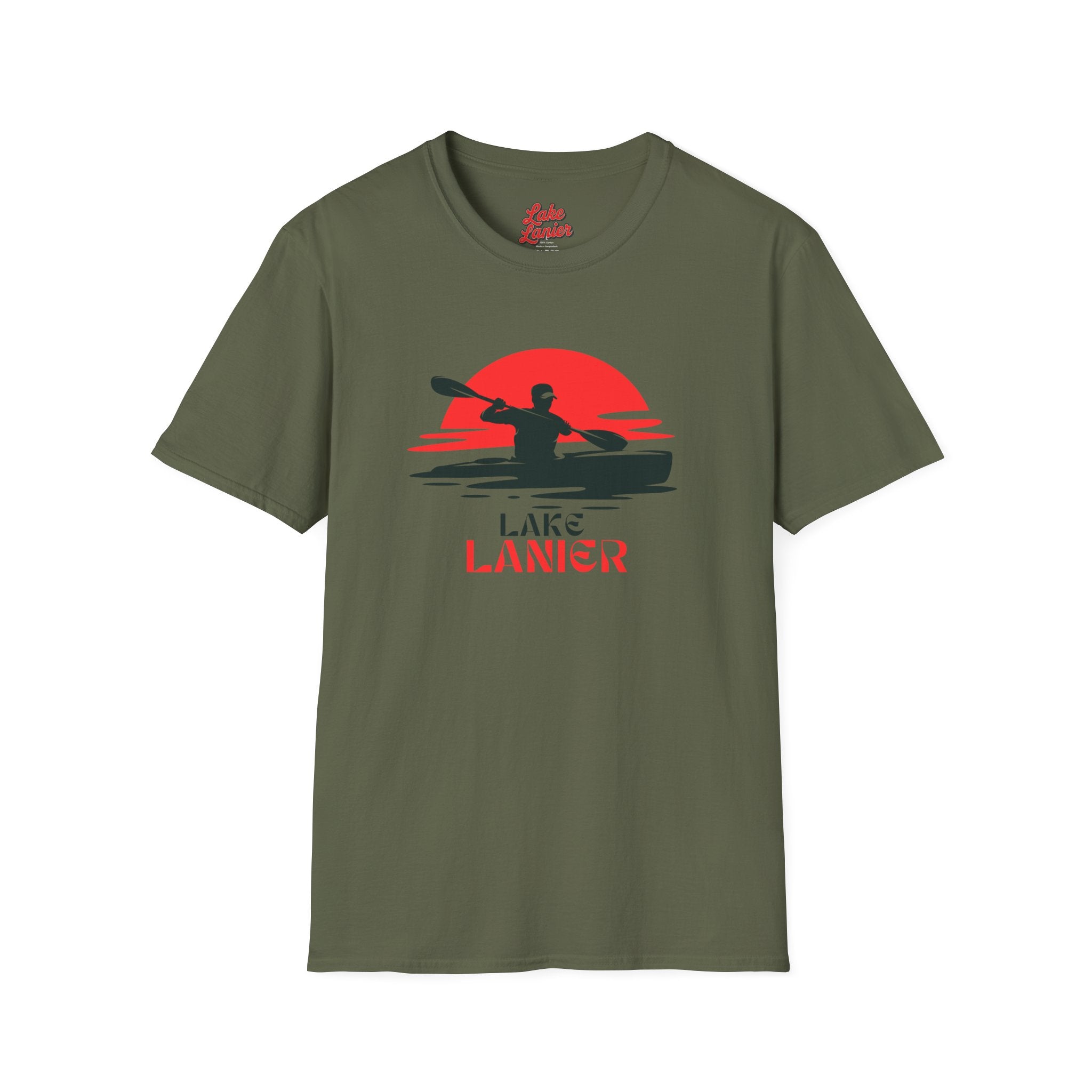 Lake Lanier Unisex Softstyle T-Shirt, Kayaking Shirt, Outdoor Adventure Tee, Lake Life Apparel, Father's Day Gift, Summer Wear