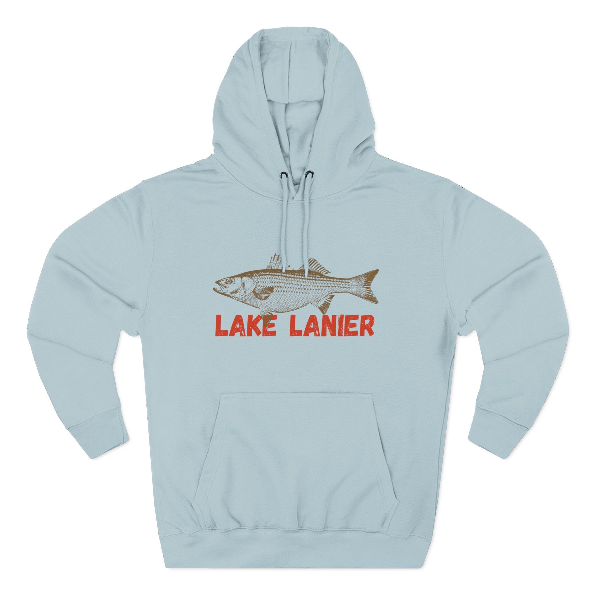 Lake Lanier Fishing Fleece Hoodie | Cozy Outdoor Style, Perfect Gift for Fishing Lovers, Summer & Winter Essentials, Lake Life Apparel