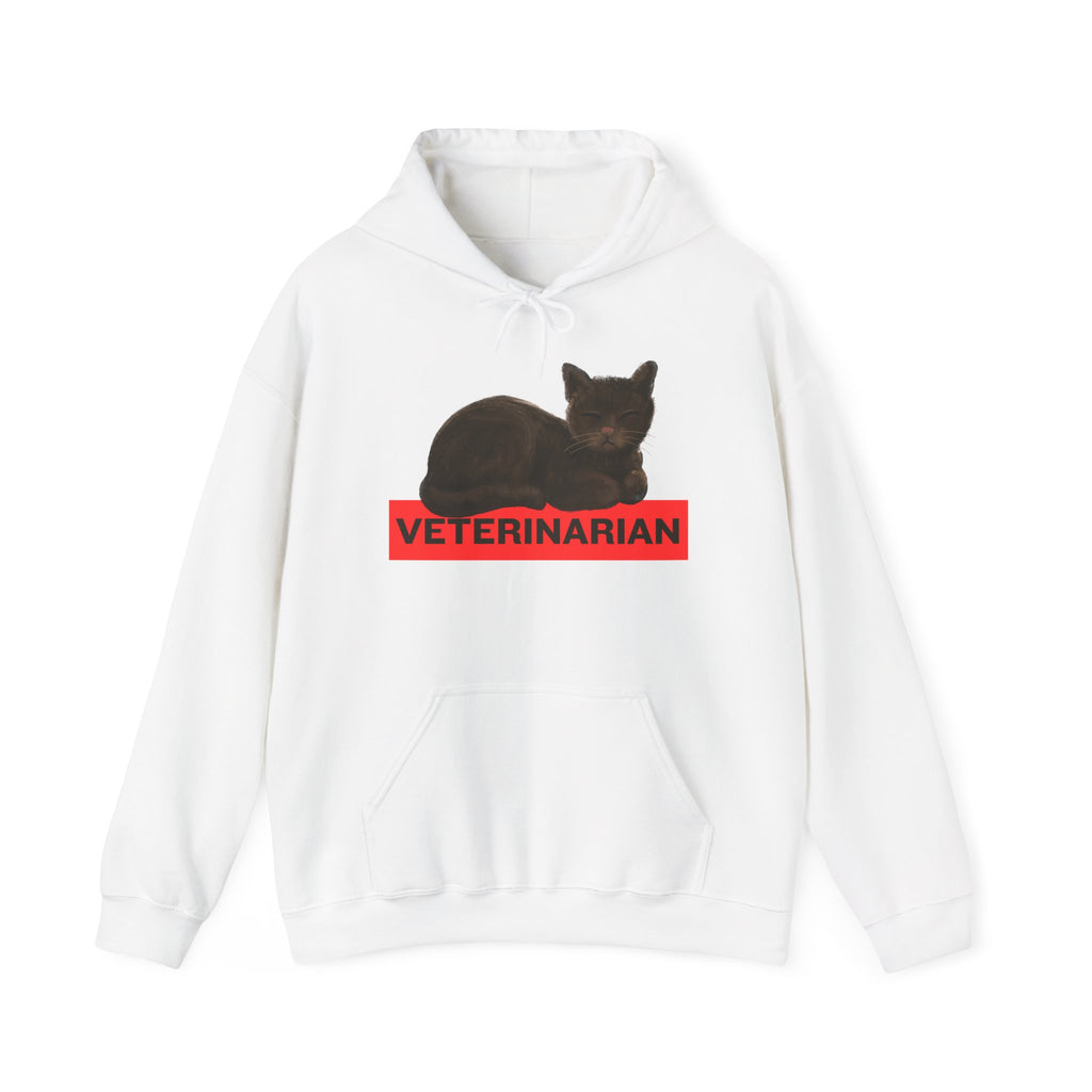 Veterinarian Cat Hoodie for Animal Lovers, Unisex Sweatshirt, Gifts for Vet Students, Pet Owners, Animal Enthusiasts, Cozy Gift Idea