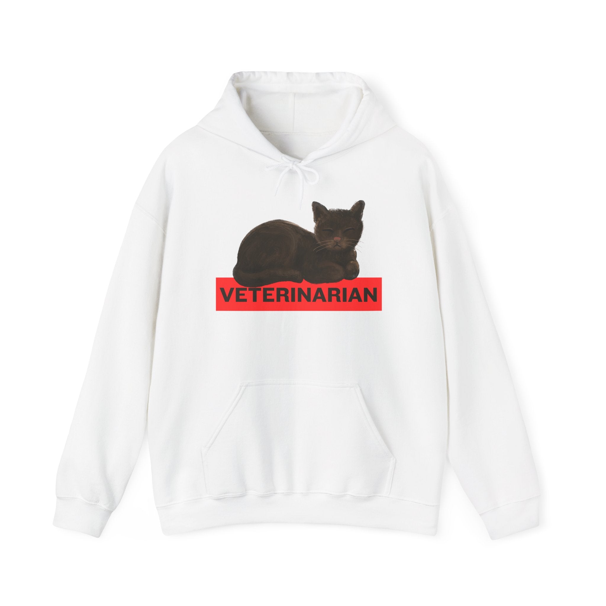 Veterinarian Cat Hoodie for Animal Lovers, Unisex Sweatshirt, Gifts for Vet Students, Pet Owners, Animal Enthusiasts, Cozy Gift Idea