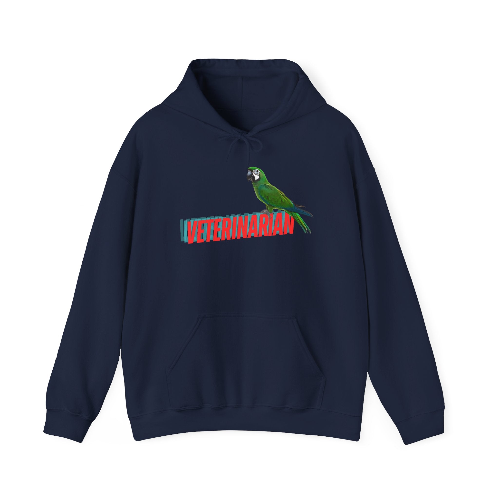 Veterinarian Parrot Hoodie - Cozy Sweatshirt for Animal Lovers, Perfect Gift for Pet Owners, Veterinary Staff, Animal Rescue Events
