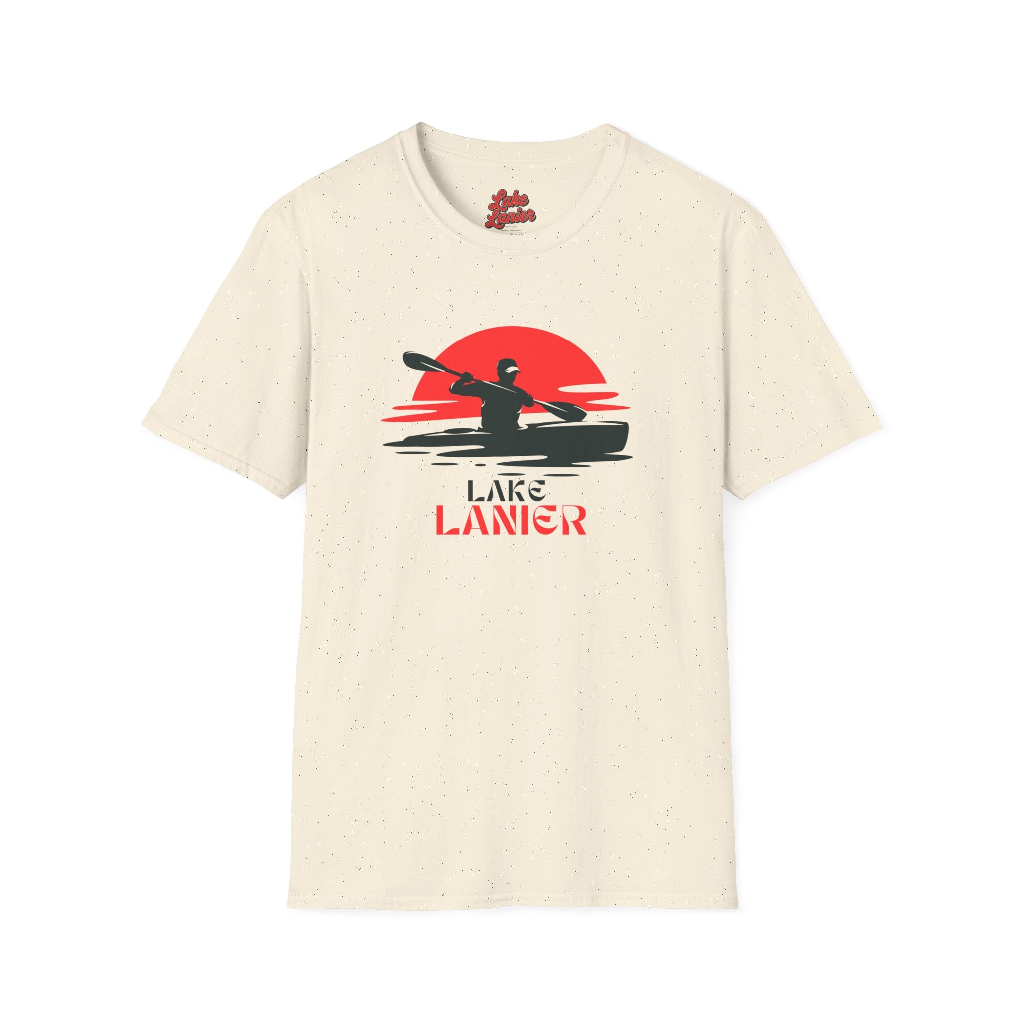 Lake Lanier Unisex Softstyle T-Shirt, Kayaking Shirt, Outdoor Adventure Tee, Lake Life Apparel, Father's Day Gift, Summer Wear