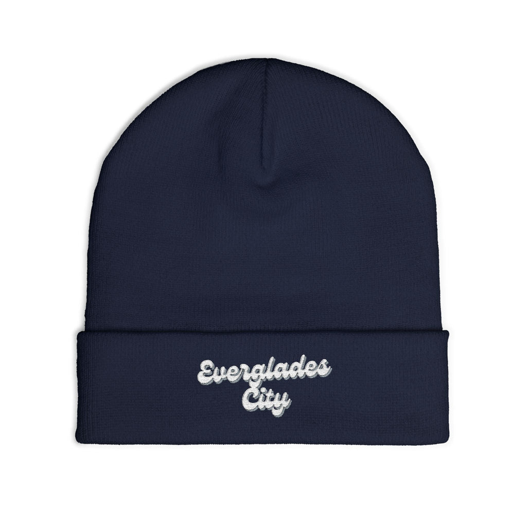 Everglades City Cozy Embroidered Knit Beanie | Winter Hat, Casual Fashion Accessory, Gift for Him/Her, Cozy Style, Outdoor Wear