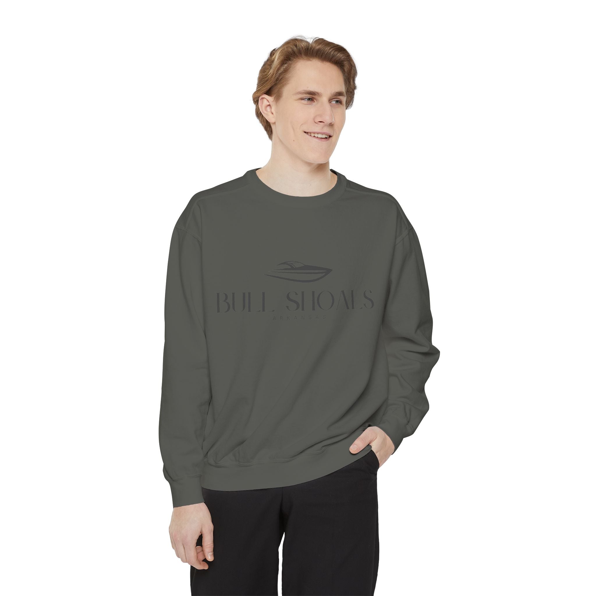 Bull Shoals Chill Vibes Sweatshirt - Unisex Garment-Dyed Style, Perfect for Lounging