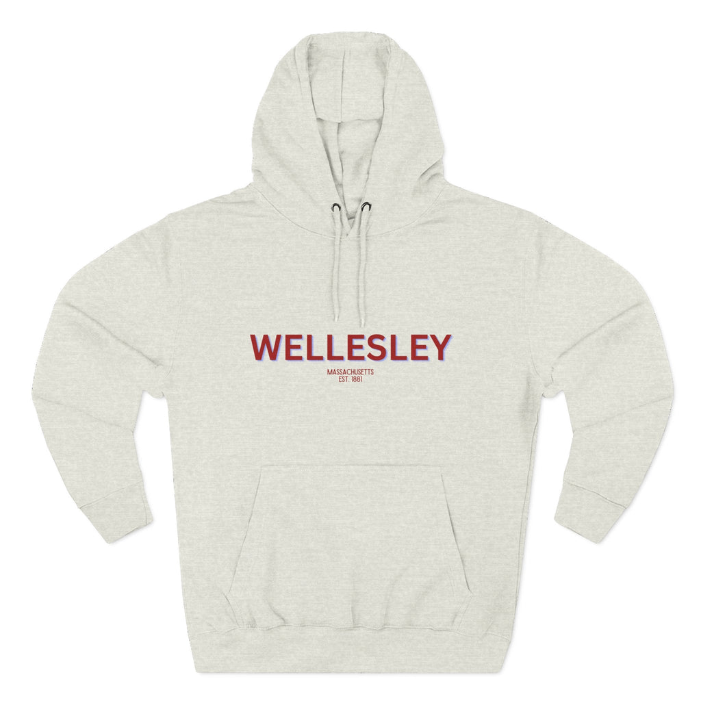 Wellesley Fleece Hoodie, Casual Sweatshirt, Cozy Layering Piece, Perfect Gift for All Occasions, Stylish Streetwear