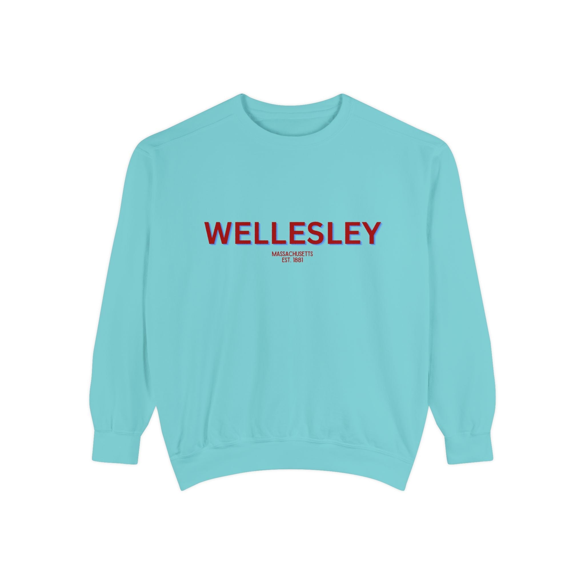 Wellesley Unisex Garment-Dyed Sweatshirt | Cozy Fashion, Perfect for Casual Outings, Gifts, Fall & Winter Style, Everyday Comfort
