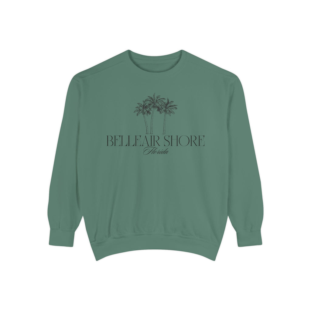 Belleair Shore Beach Vibes Unisex Sweatshirt | Garment-Dyed Comfort, Perfect for Casual Outings, Travel, Gifts, Summer Days, Bellear Shore