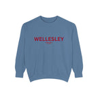 Wellesley Unisex Garment-Dyed Sweatshirt | Cozy Fashion, Perfect for Casual Outings, Gifts, Fall & Winter Style, Everyday Comfort