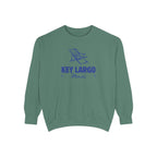 Key Largo Vibes Unisex Sweatshirt | Garment-Dyed Comfort, Perfect for Casual Outings, Travel, Gifts, Autumn Days