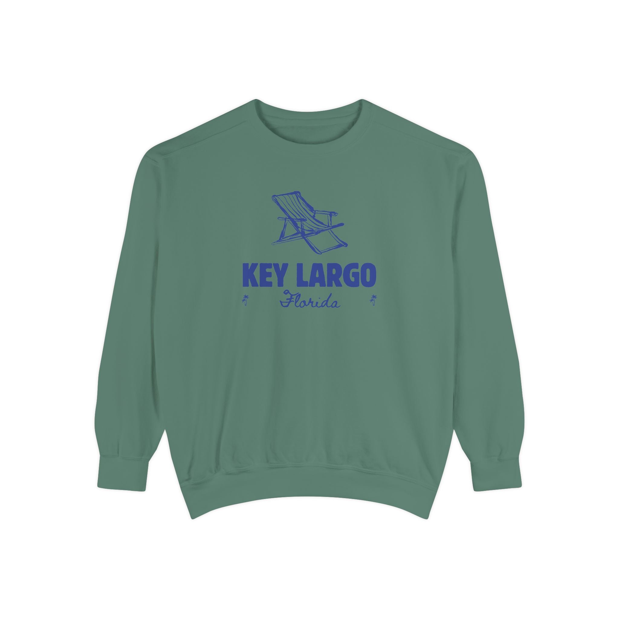 Key Largo Vibes Unisex Sweatshirt | Garment-Dyed Comfort, Perfect for Casual Outings, Travel, Gifts, Autumn Days