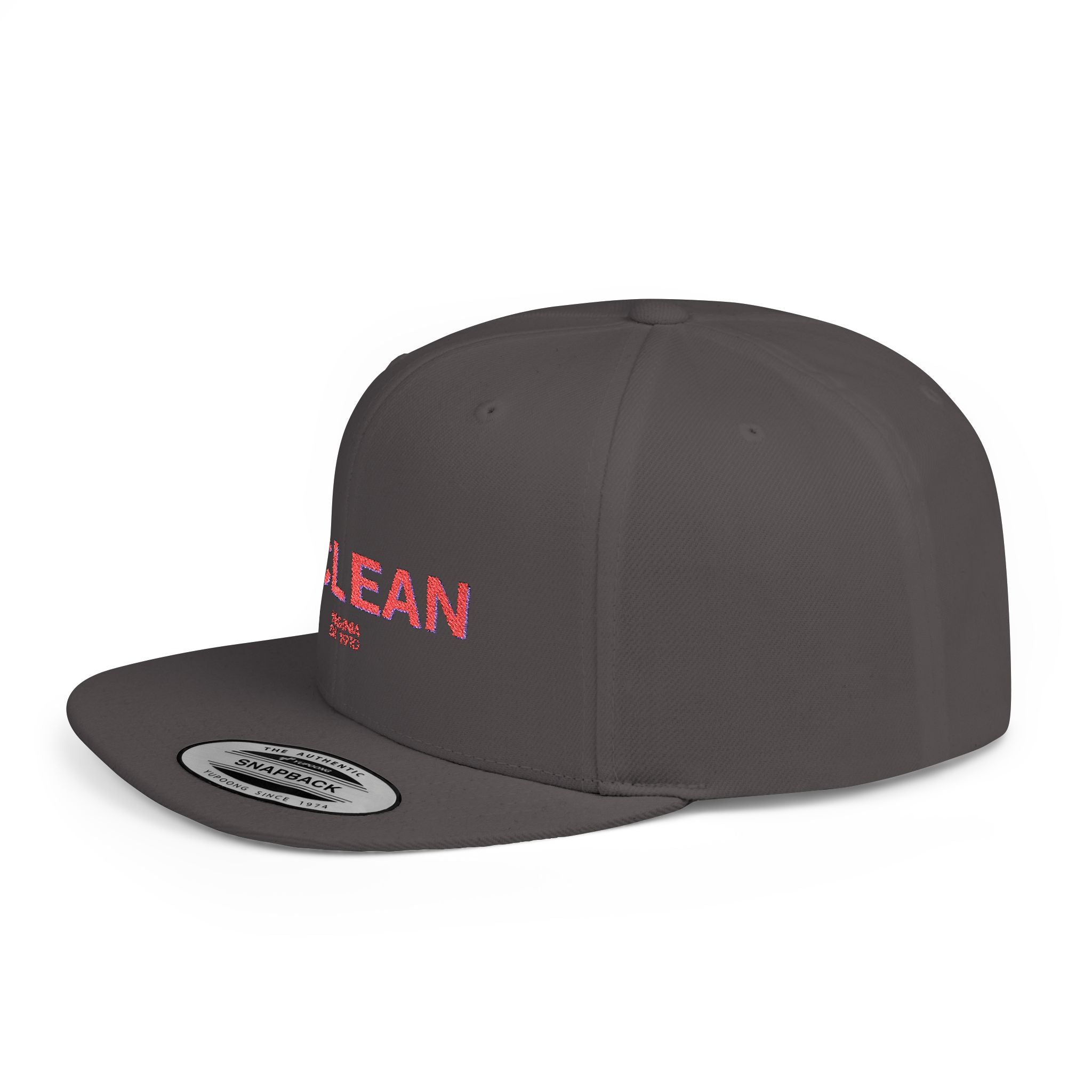 McLean Stylish Flat Bill Snapback Hat with Design, Perfect for Casual Outings, Streetwear, Gifts, Festivals, Everyday Wear