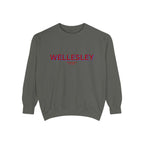 Wellesley Unisex Garment-Dyed Sweatshirt | Cozy Fashion, Perfect for Casual Outings, Gifts, Fall & Winter Style, Everyday Comfort