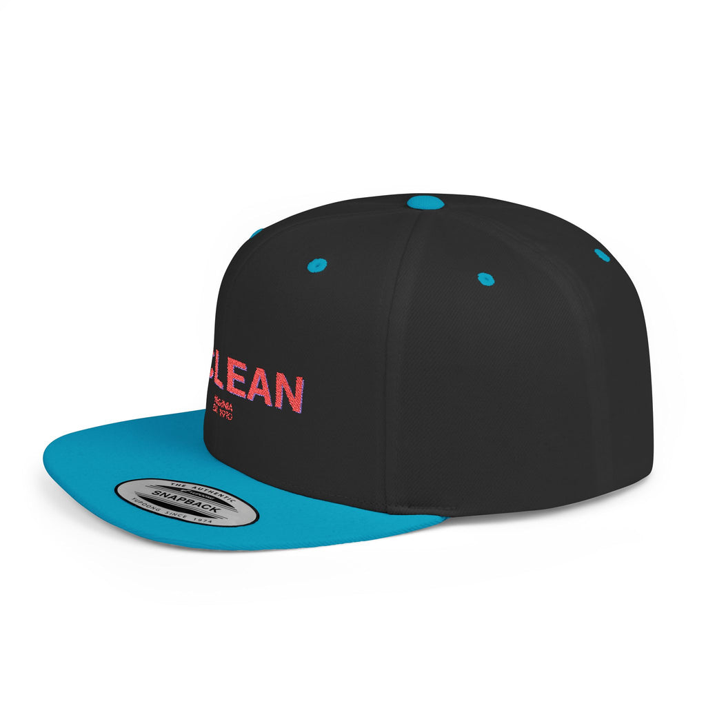 McLean Stylish Flat Bill Snapback Hat with Design, Perfect for Casual Outings, Streetwear, Gifts, Festivals, Everyday Wear