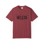 McLean Vibes Unisex Garment-Dyed T-Shirt, Casual Wear, Gifts for Locals, Trendy Summer Essential, Comfortable Everyday Tee
