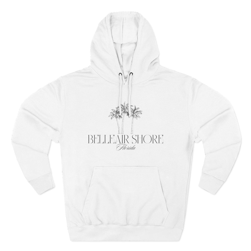 Belleair Shore Vibes Hoodie with Design, Perfect for Autumn Lovers, Comfortable and Stylish, Great Gift for Vacations