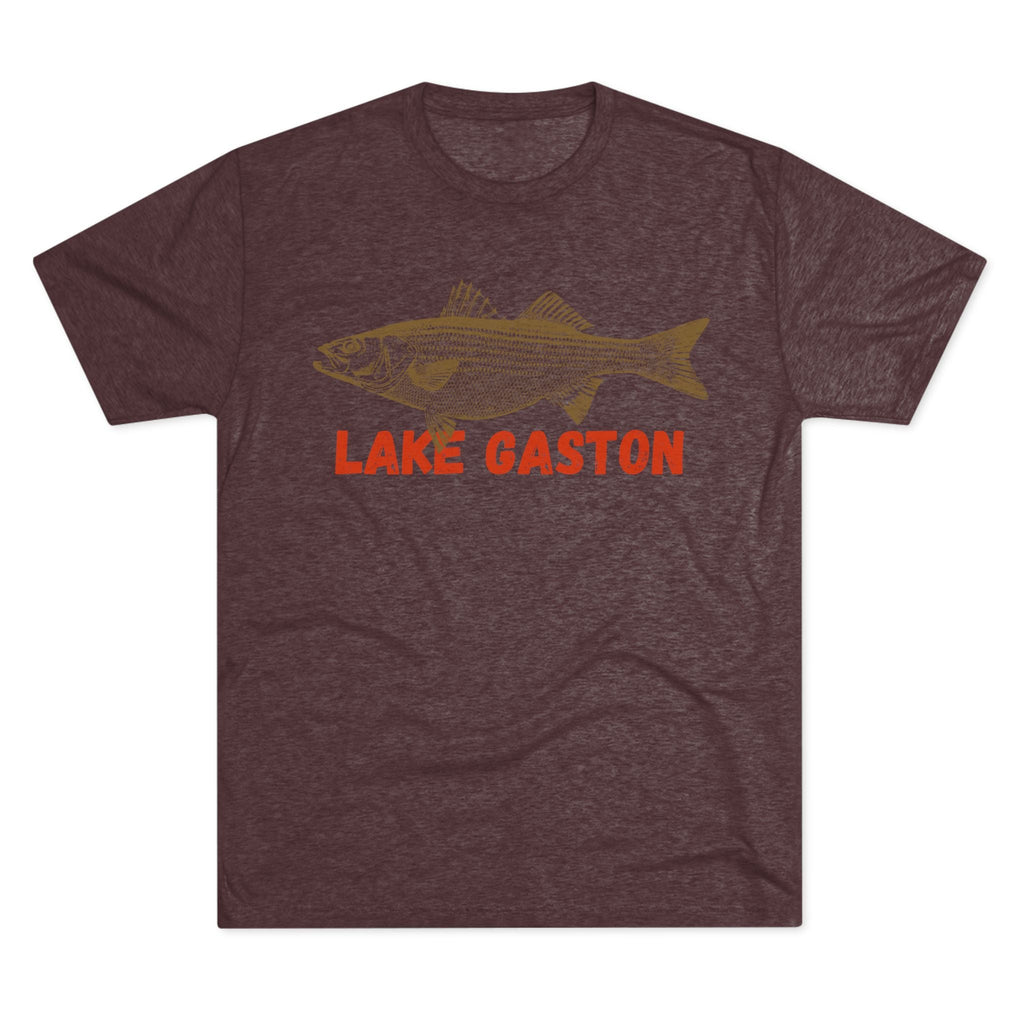 Lake Gaston Fishing Tee, Unisex Crew Neck Shirt, Summer Lake Apparel, Gift for Fishermen, Outdoor Adventure T-Shirt, Lake House Style