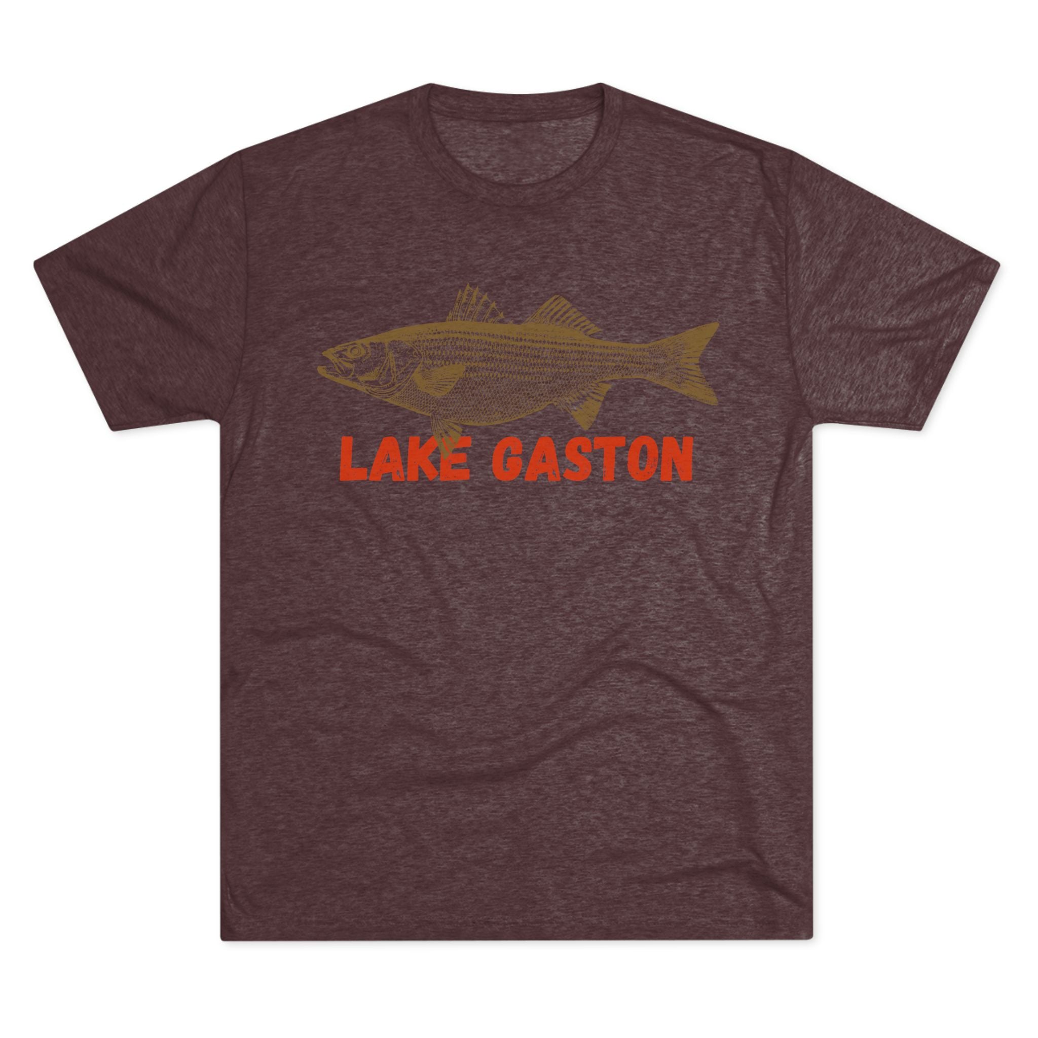 Lake Gaston Fishing Tee, Unisex Crew Neck Shirt, Summer Lake Apparel, Gift for Fishermen, Outdoor Adventure T-Shirt, Lake House Style