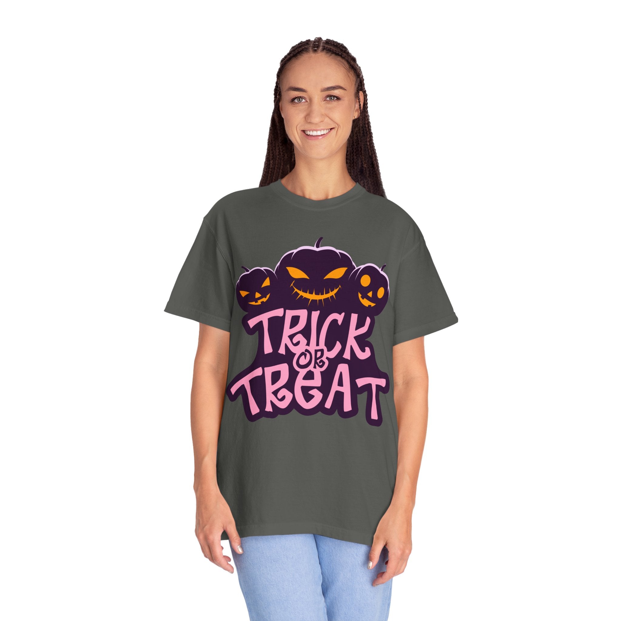 Halloween Trick or Treat T-Shirt, Unisex Halloween Tee, Spooky Autumn Shirt, Fun Costume Top, Trick or Treat Apparel
