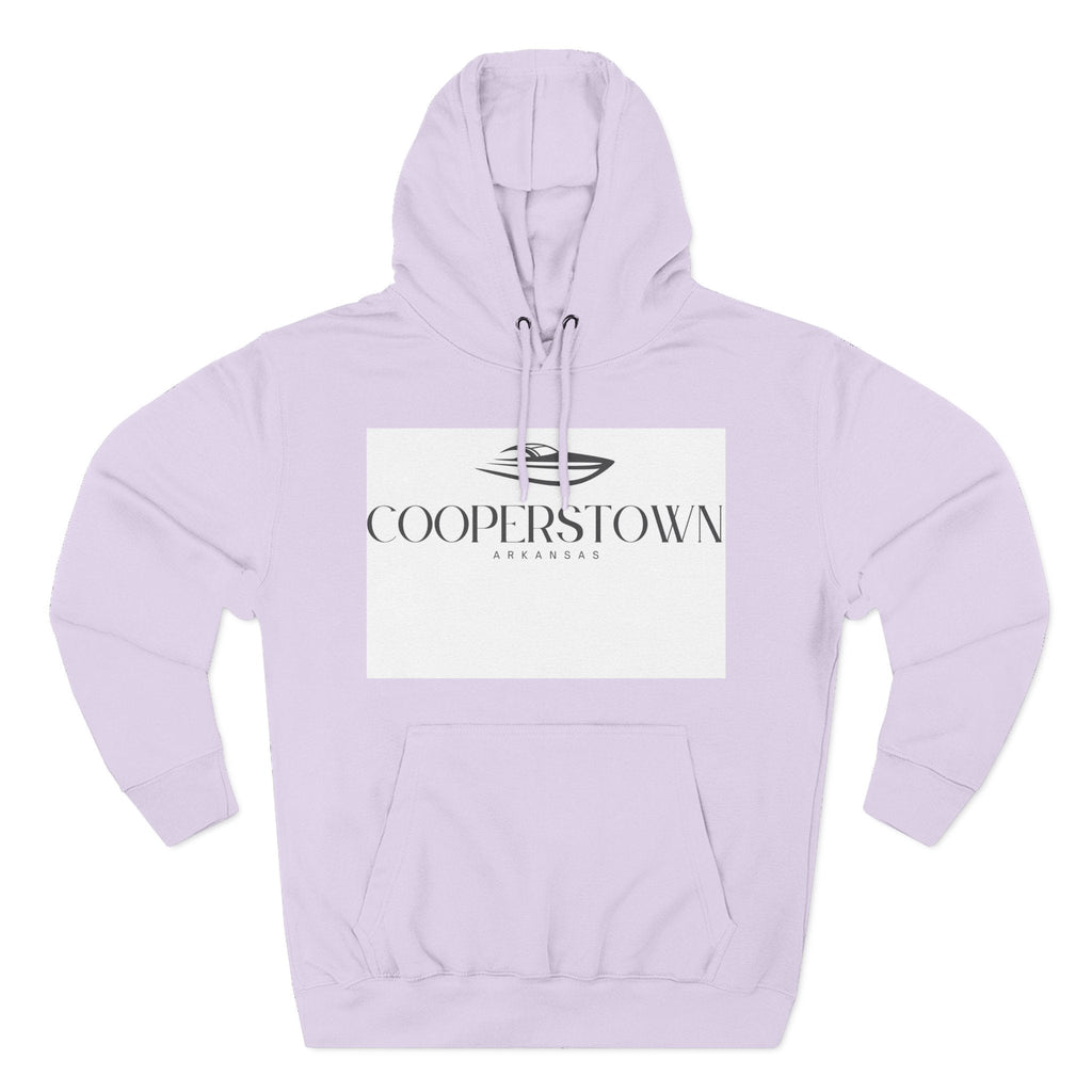 Cooperstown Stylish Three-Panel Fleece Hoodie for Cozy Days, Casual Wear, Warm Layering, Gift for Him or Her