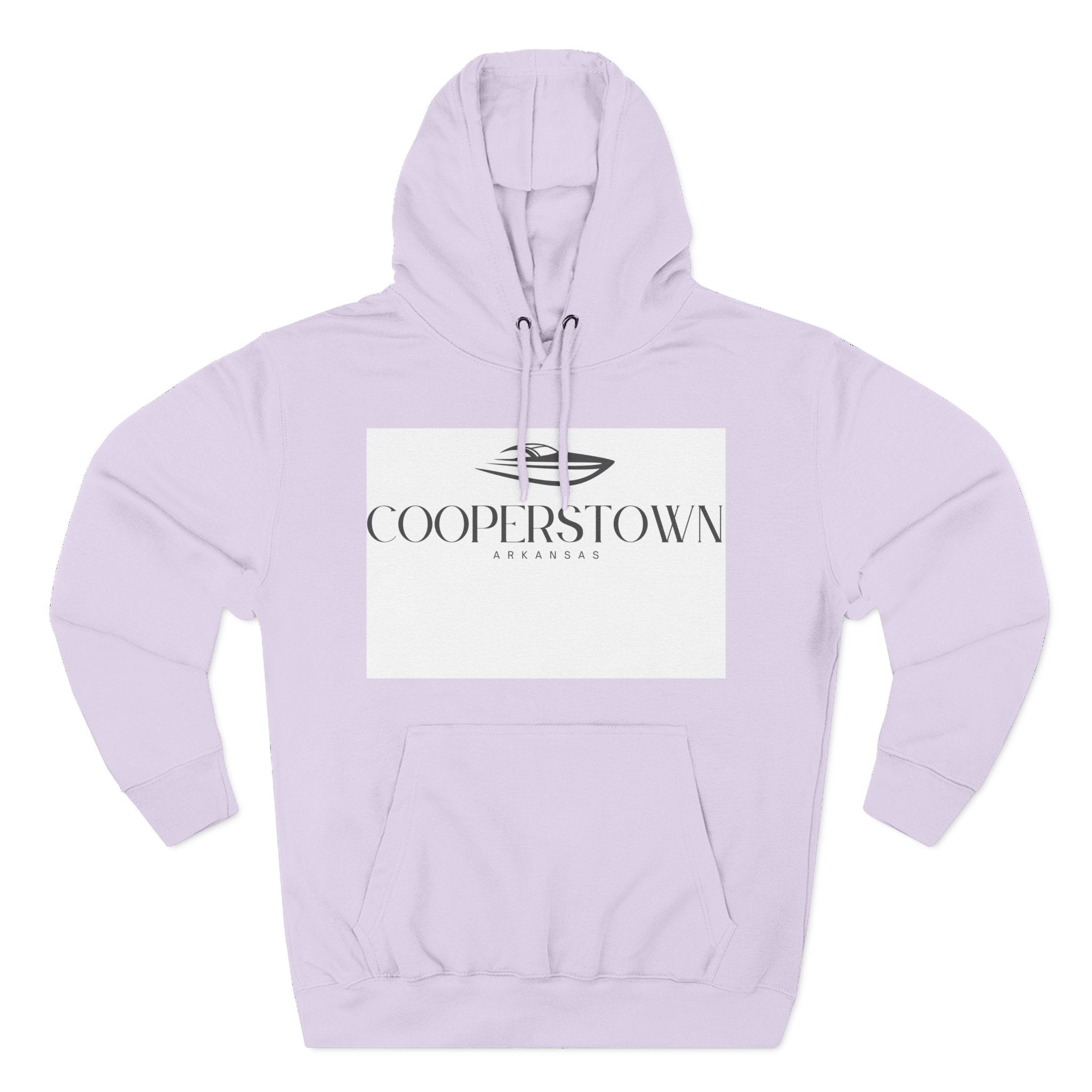 Cooperstown Stylish Three-Panel Fleece Hoodie for Cozy Days, Casual Wear, Warm Layering, Gift for Him or Her