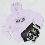 McLean Stylish Three-Panel Fleece Hoodie for Everyday Comfort, Personalized Gift, Casual Wear, Unisex Hoodie, Cozy Fashion