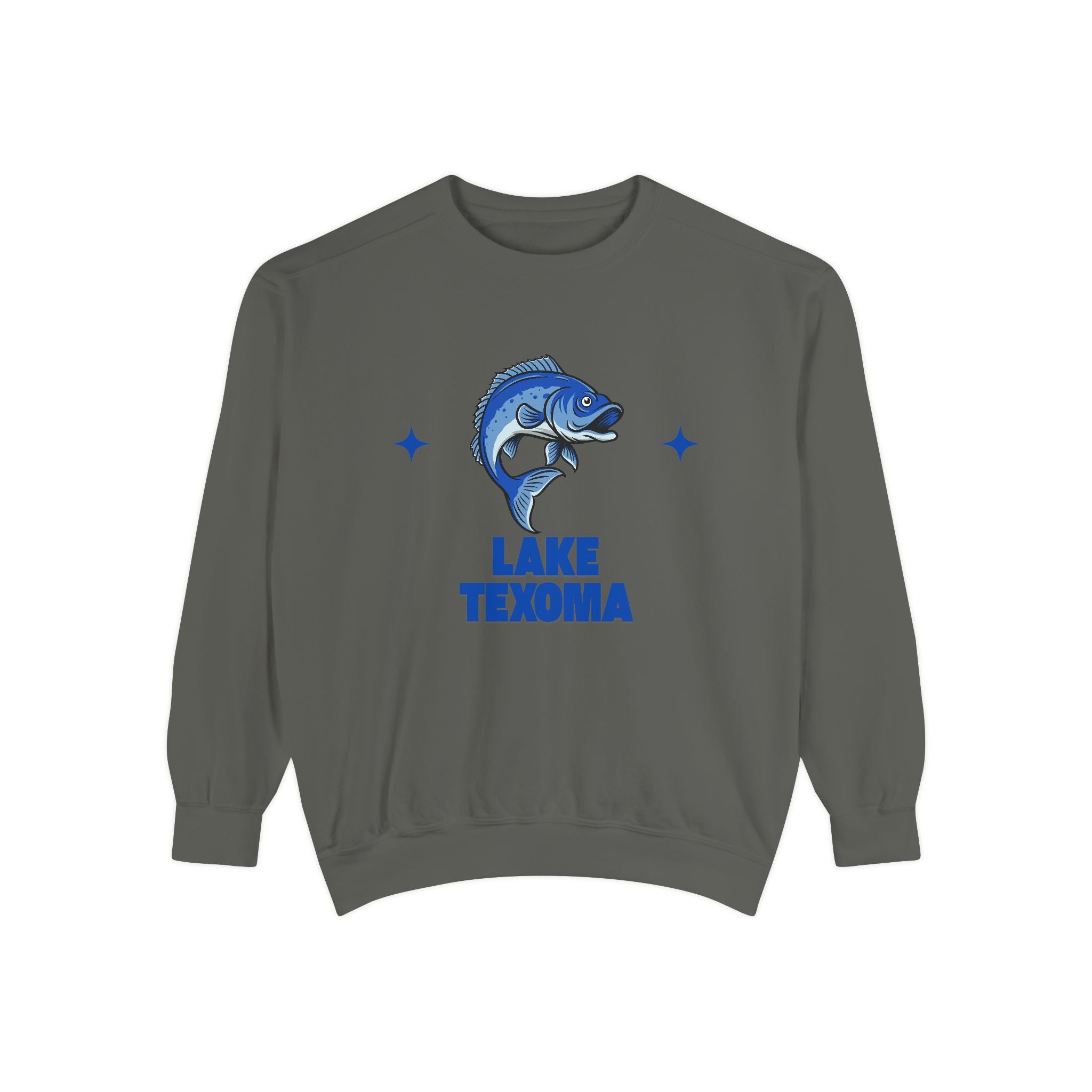 Lake Texoma Fish Design Unisex Sweatshirt | Cozy Fishing Apparel, Casual Wear, Gift for Anglers, Lake Day Outfit, Nature Lovers Sweatshirt