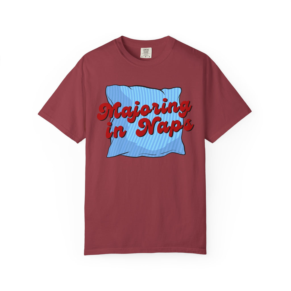 Majoring In Naps T-Shirt, Fun Sleep Shirt, Gift for Nap Lovers, Relaxation Tee, Casual Lounge Wear