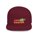 Lake Gaston Fish Flat Bill Snapback Hat, Fishing Cap, Outdoor Gear, Lake House Gift, Summer Accessories, Stylish Headwear
