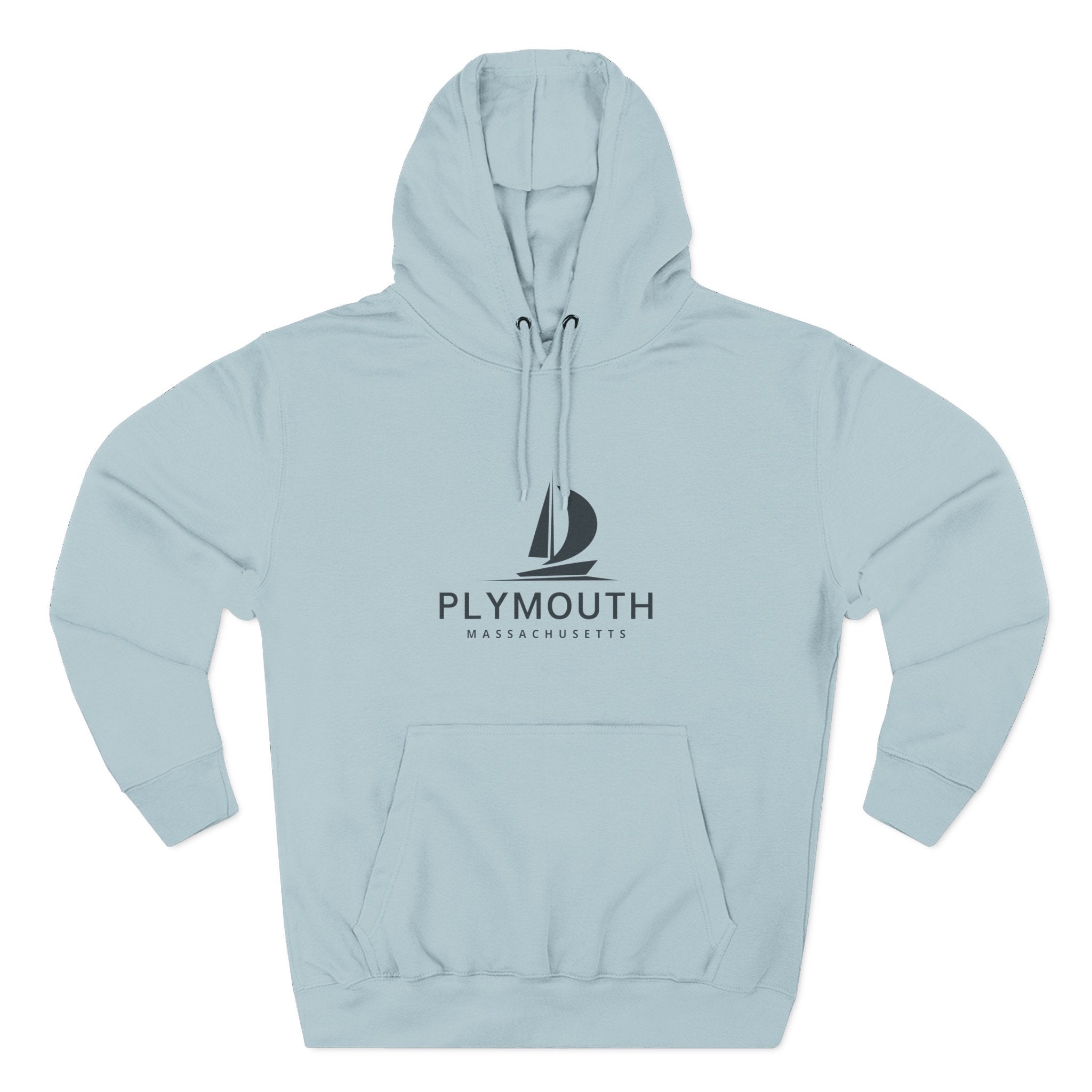 Plymouth Inspired Fleece Hoodie, Casual Wear, Relaxation, Gift for Autumn Lovers, Travel Essential
