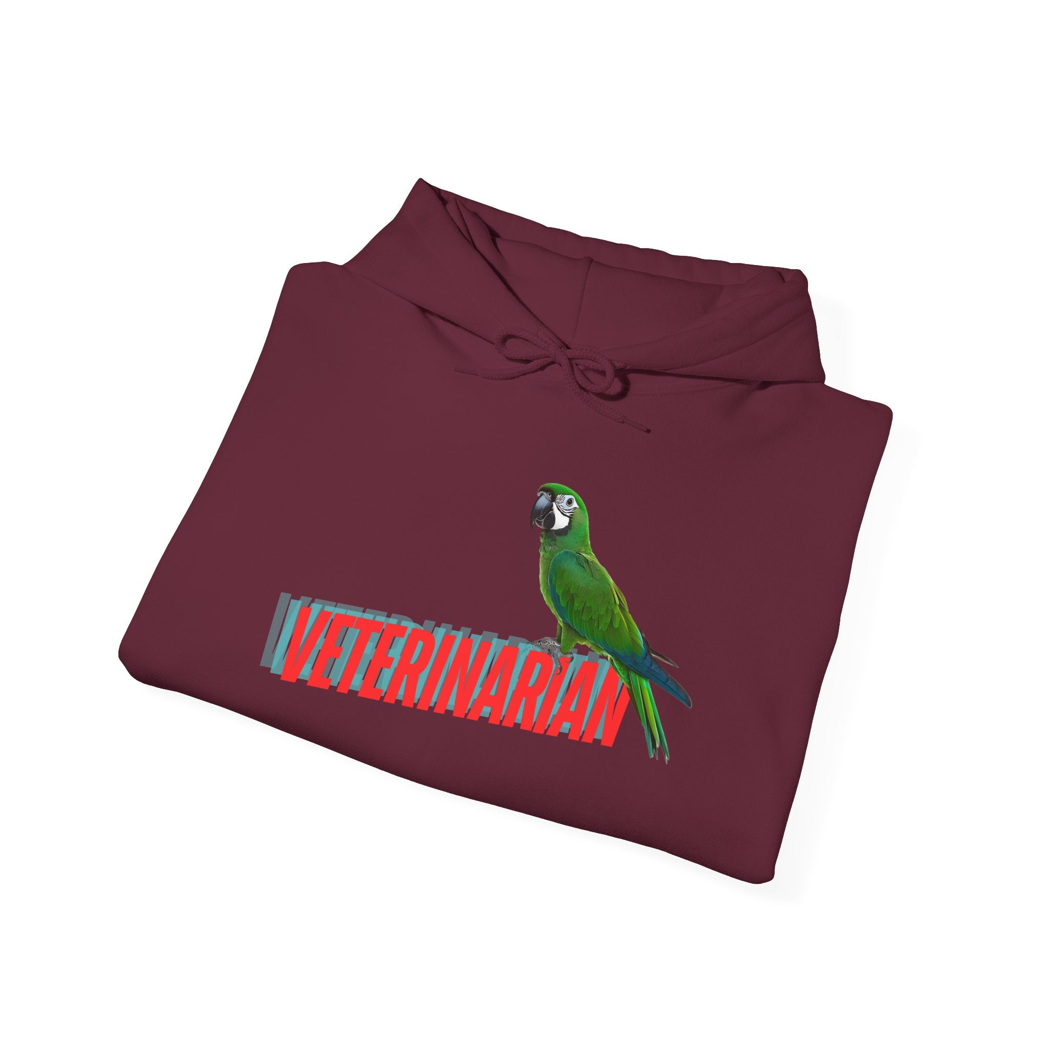 Veterinarian Parrot Hoodie - Cozy Sweatshirt for Animal Lovers, Perfect Gift for Pet Owners, Veterinary Staff, Animal Rescue Events