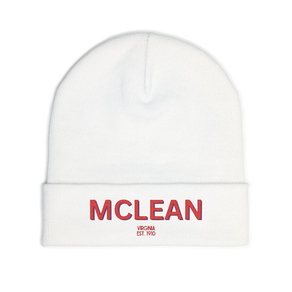 McLean Cozy Custom Knit Beanie - Personalized Hat, Winter Accessory, Gifts for Him, Her, Stylish Warmth
