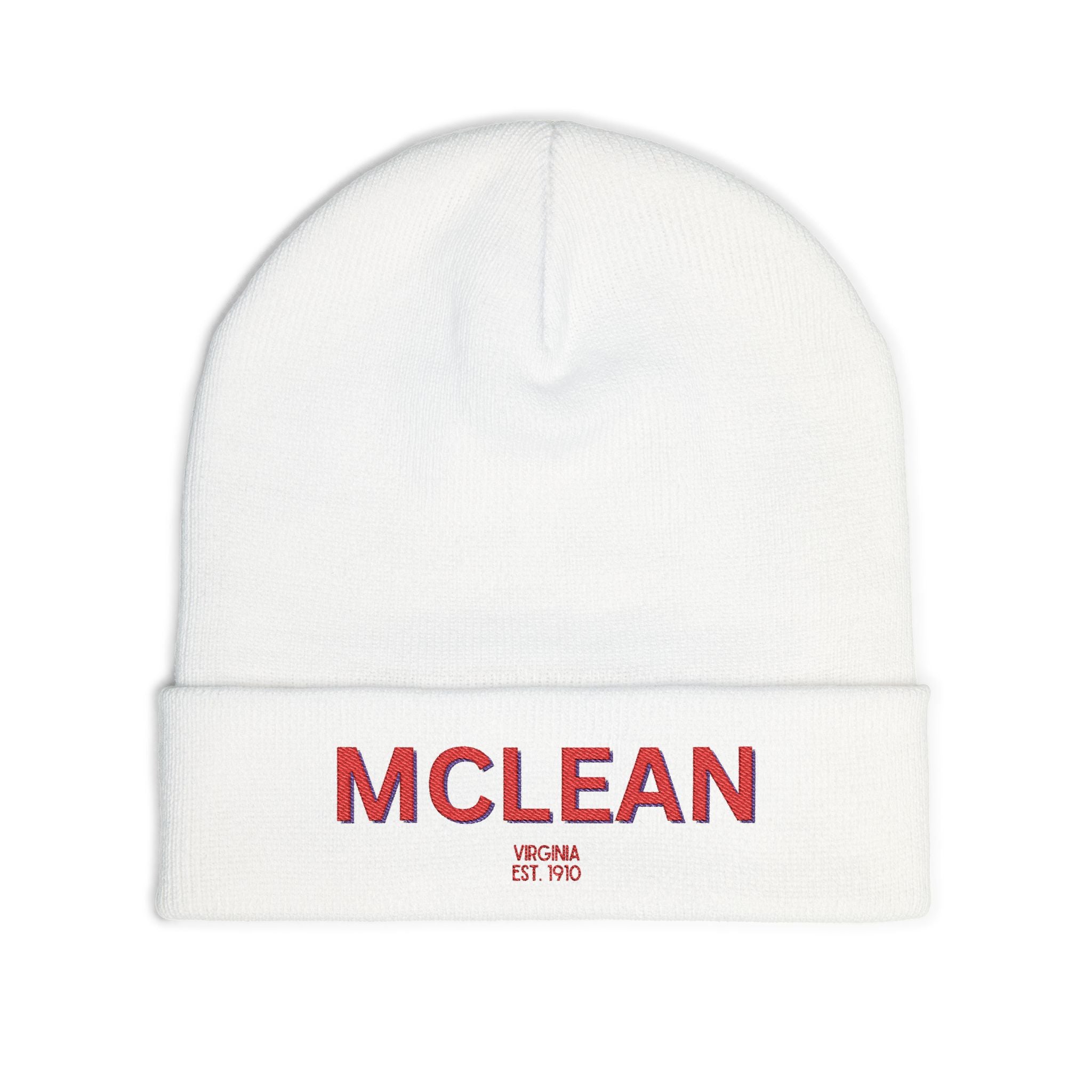 McLean Cozy Custom Knit Beanie - Personalized Hat, Winter Accessory, Gifts for Him, Her, Stylish Warmth