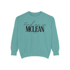 McLean Cozy Sweatshirt, Unisex Garment-Dyed Crew, Casual Wear, Gift for Friends, Fall Fashion, Lounge Style