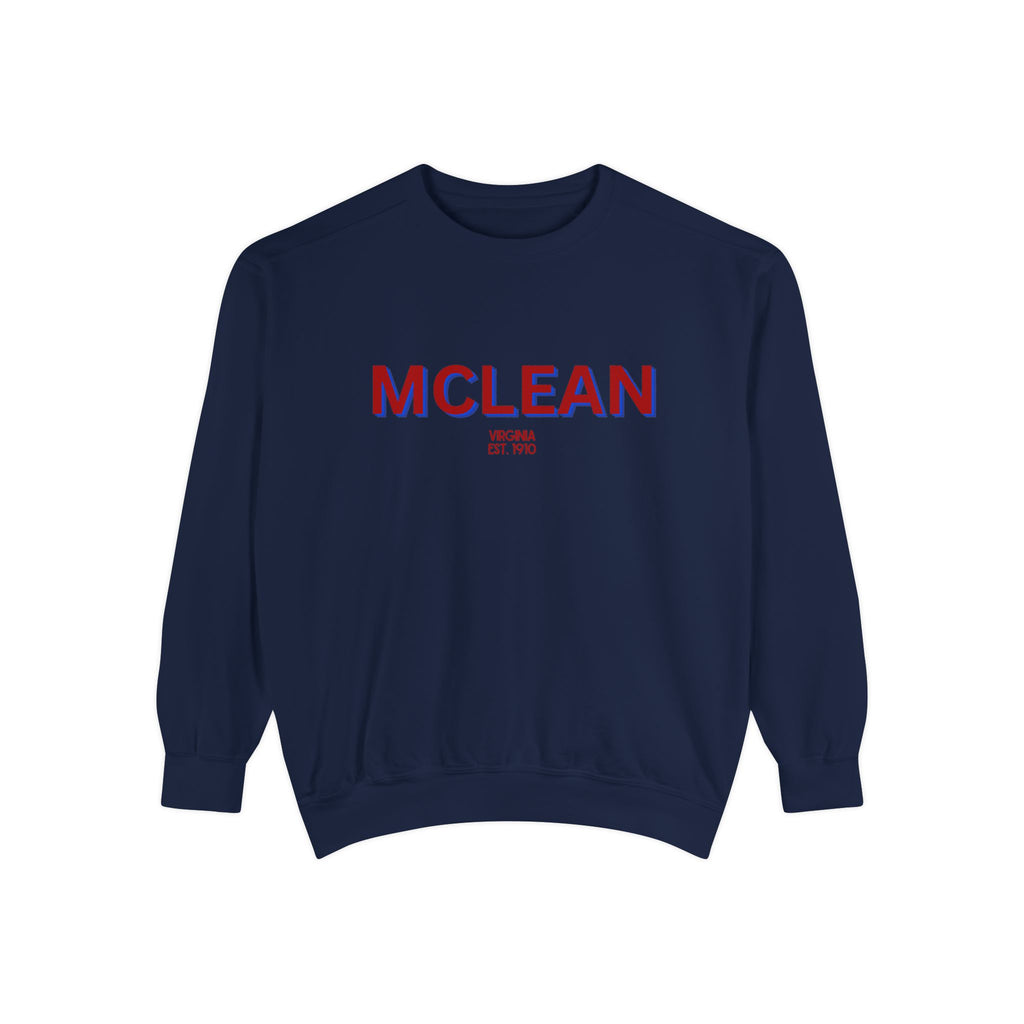 McLean Unisex Garment-Dyed Sweatshirt | Cozy Fashion, Perfect for Casual Outings, Gifts, Fall & Winter Style, Everyday Comfort