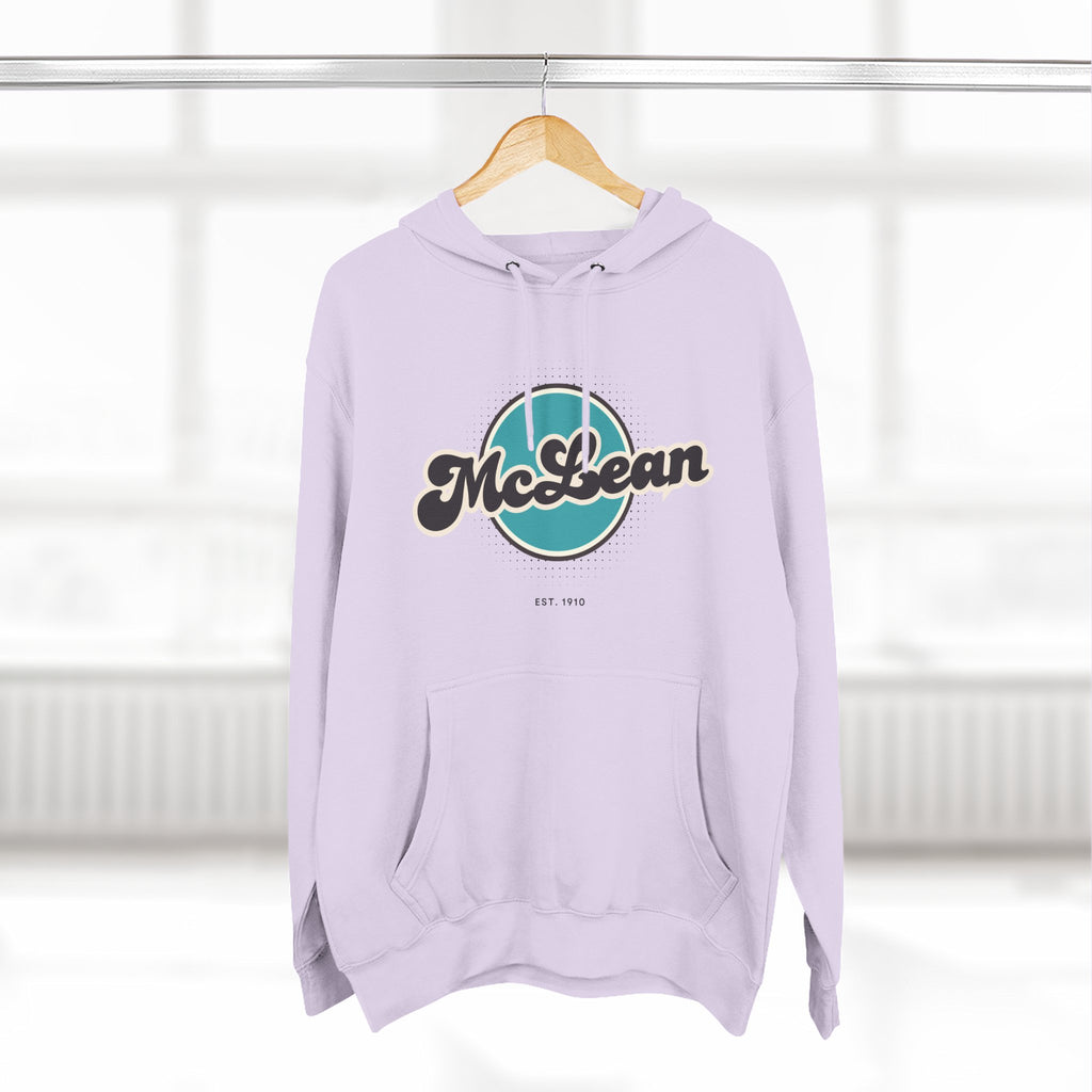 McLean Retro Vibe Hoodie for Casual Days, Streetwear, Unisex Gift, Cozy Layering Apparel