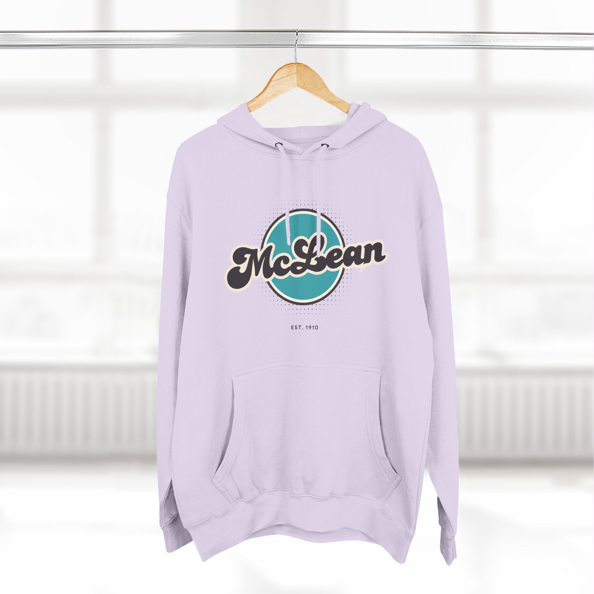 McLean Retro Vibe Hoodie for Casual Days, Streetwear, Unisex Gift, Cozy Layering Apparel