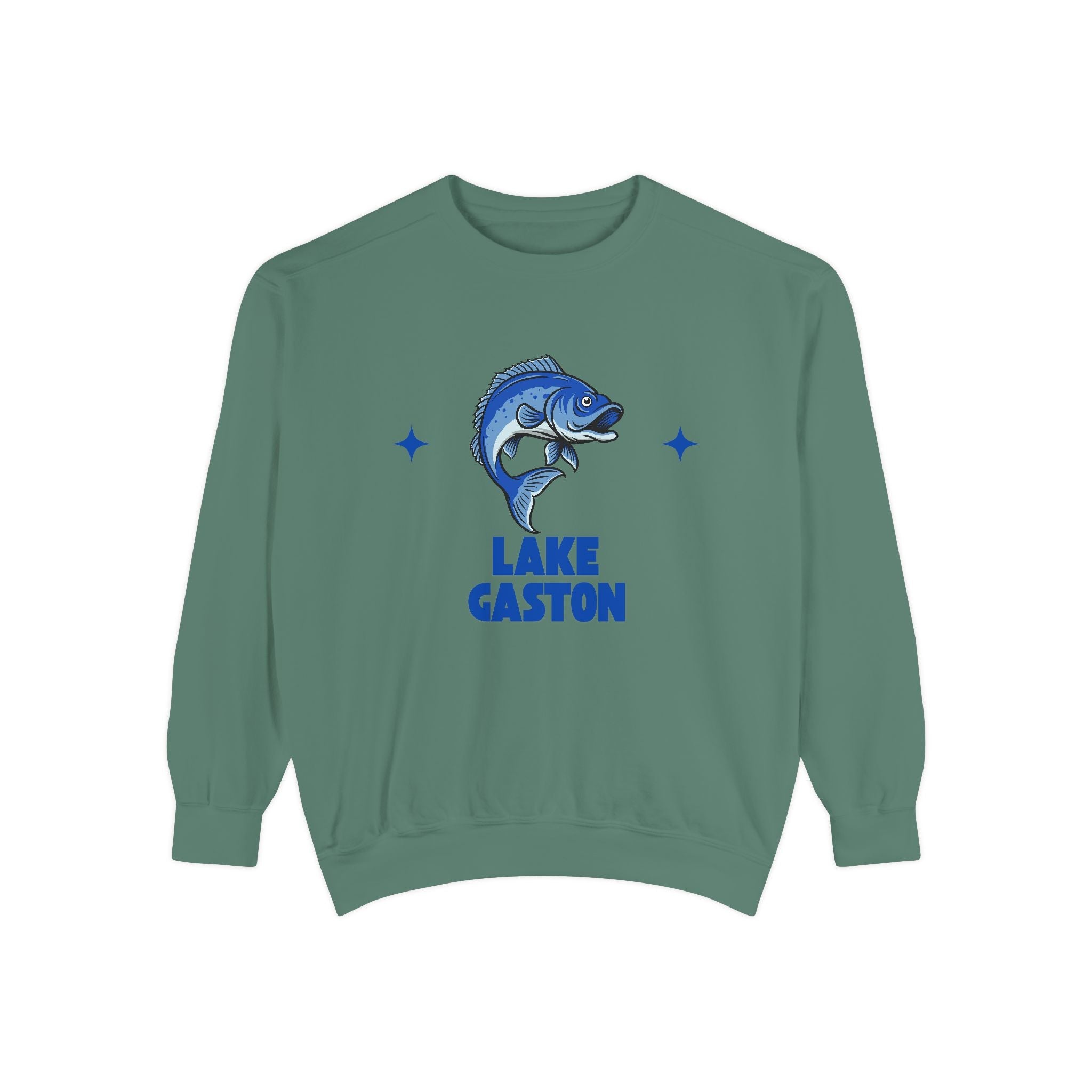 Lake Gaston Fish Design Unisex Sweatshirt | Cozy Fishing Apparel, Casual Wear, Gift for Anglers, Lake Day Outfit, Nature Lovers Sweatshirt