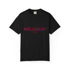 Wellesley Garment-Dyed Unisex T-Shirt, Casual Tee, Vintage Style Shirt, Everyday Wear, Birthday Gift, Unique Apparel