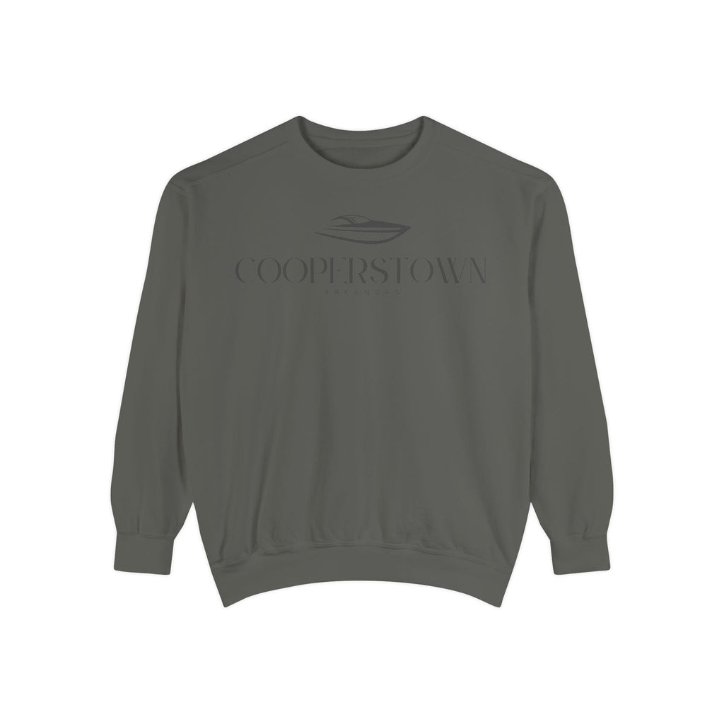 Cooperstown Chill Vibes Sweatshirt - Unisex Garment-Dyed Style, Perfect for Lounging
