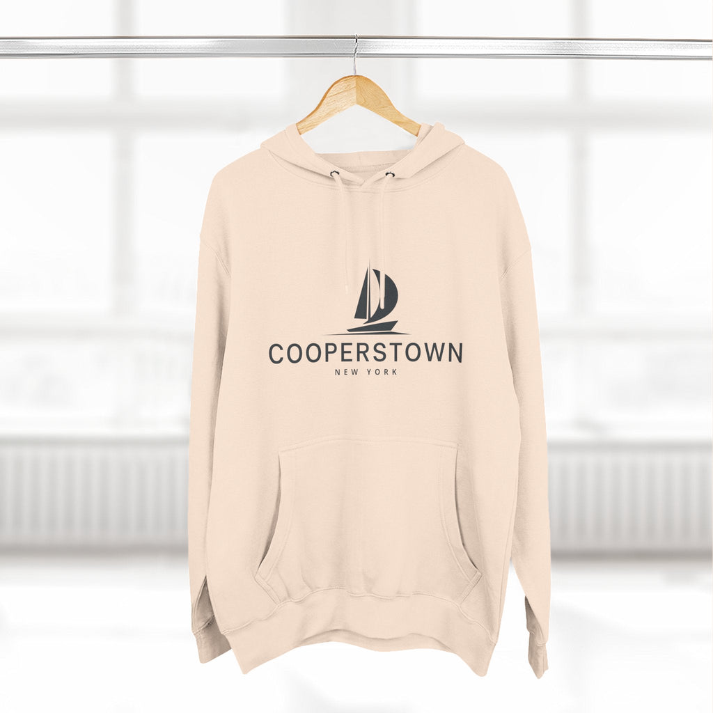 Cooperstown Inspired Fleece Hoodie, Casual Wear, Relaxation, Gift for Autumn Lovers, Travel Essential