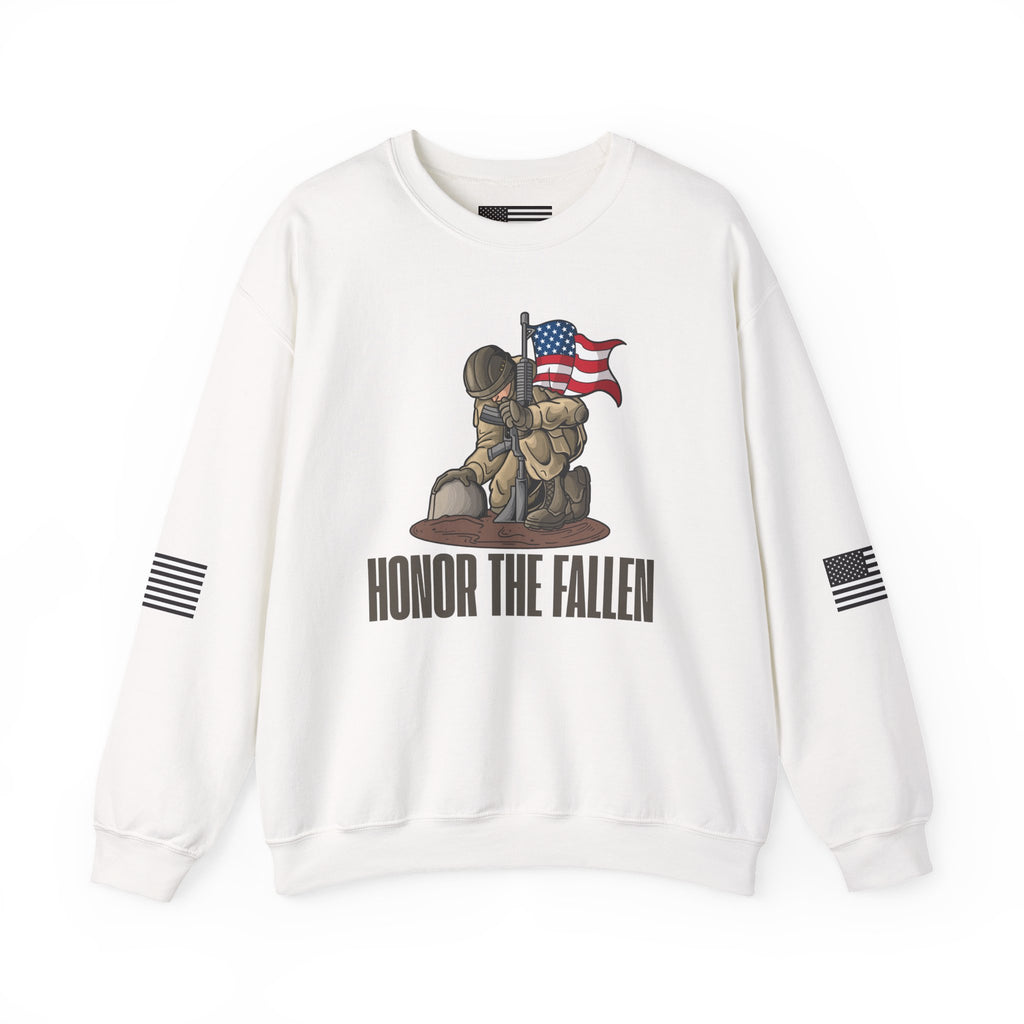 Honor the Fallen Sweatshirt, Unisex Sweatshirt, Military Tribute Apparel, Veteran's Day Gift, Everyday Casual Wear
