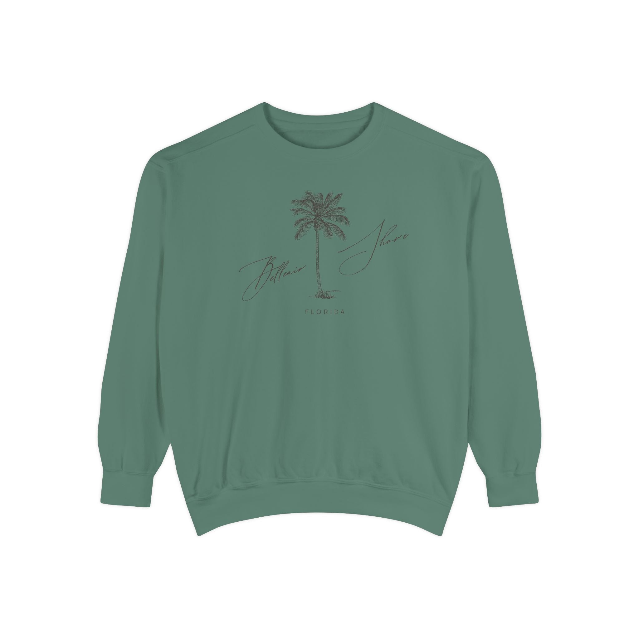 Belleair Shore Chill Vibes Sweatshirt - Unisex Garment-Dyed Style, Perfect for Lounging