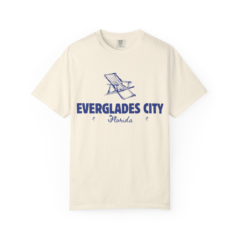 Everglades City - Unisex Garment-Dyed T-shirt, Casual Outfit, Gift for Nature Lovers, Vacation Essentials
